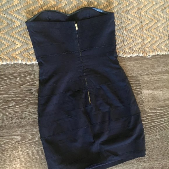 Ark & Co. | Dark Blue Strapless Dress (S) - Picture 5 of 5